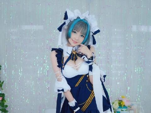 【色图】标致可人巨乳嫩模Cosplay 魔法少女露逼写真- 柴郡三次元