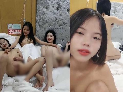 【视频】当著两个闺蜜的面，苗条妹子和男友无套啪啪