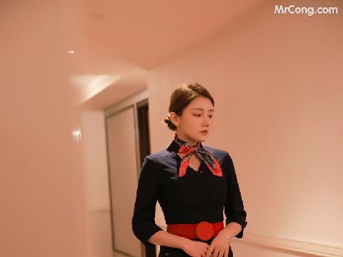 【色图】年轻漂亮见习空姐与机长的升级评估面试 - 夏西CiCi