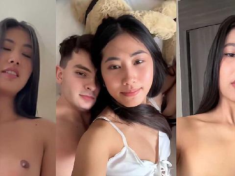 【视频】越南美女留学生情侣私拍泄密露脸出镜全裸自拍❤️颜妹条靓激情骑乘被外国男友後入爆操 干到腿软高